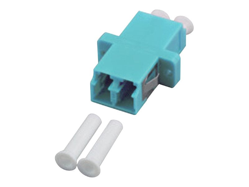 VALUE LWL-Kupplung MM OM3 LC/LC duplex türkis - Vorderansicht