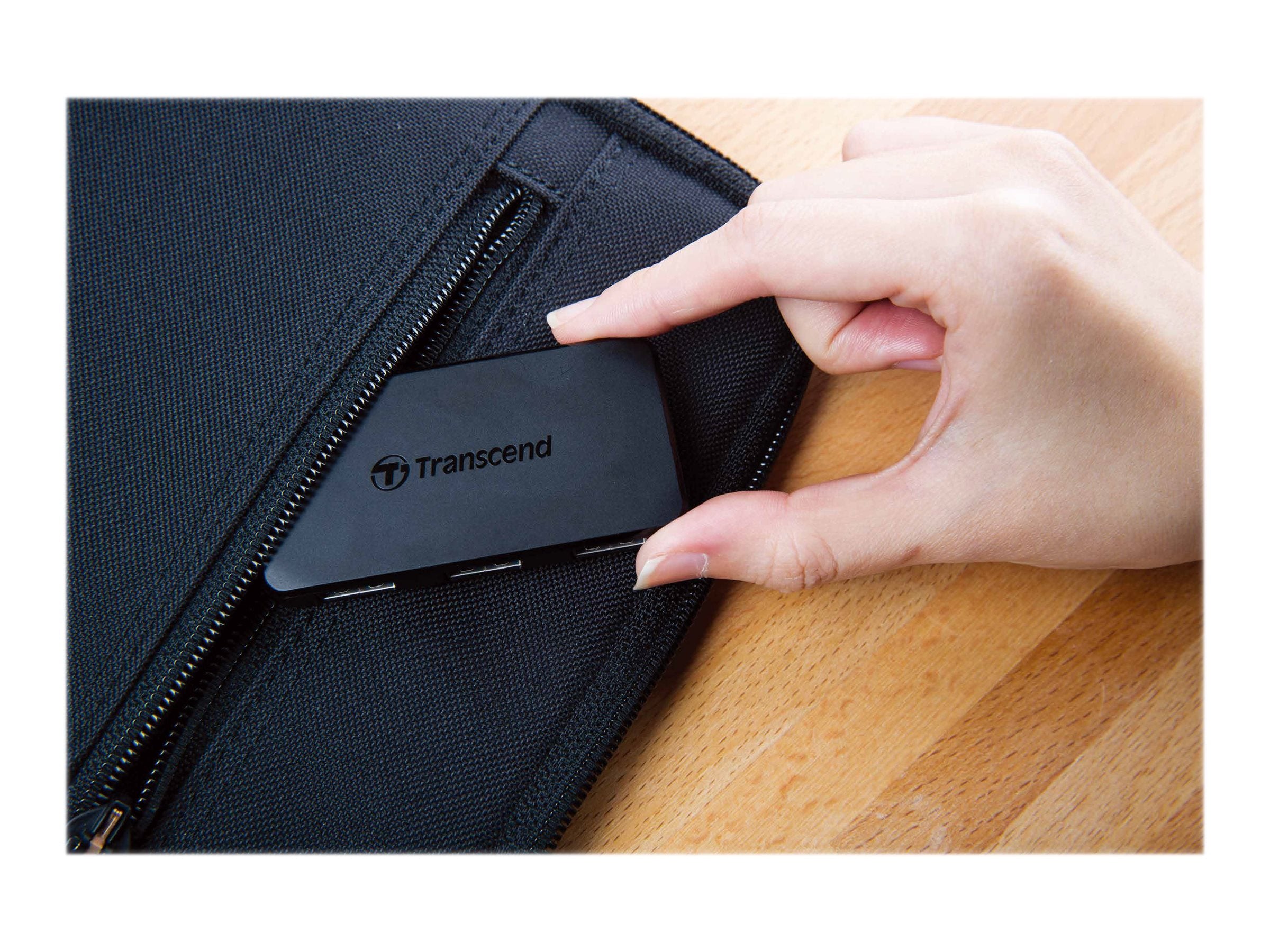 TRANSCEND USB3.0 4-Port HUB Vorderansicht