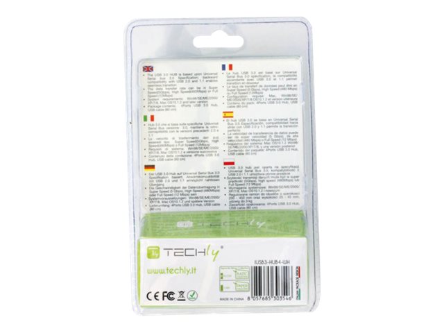 TECHLY USB 3.0 Super Speed HUB Verpackung