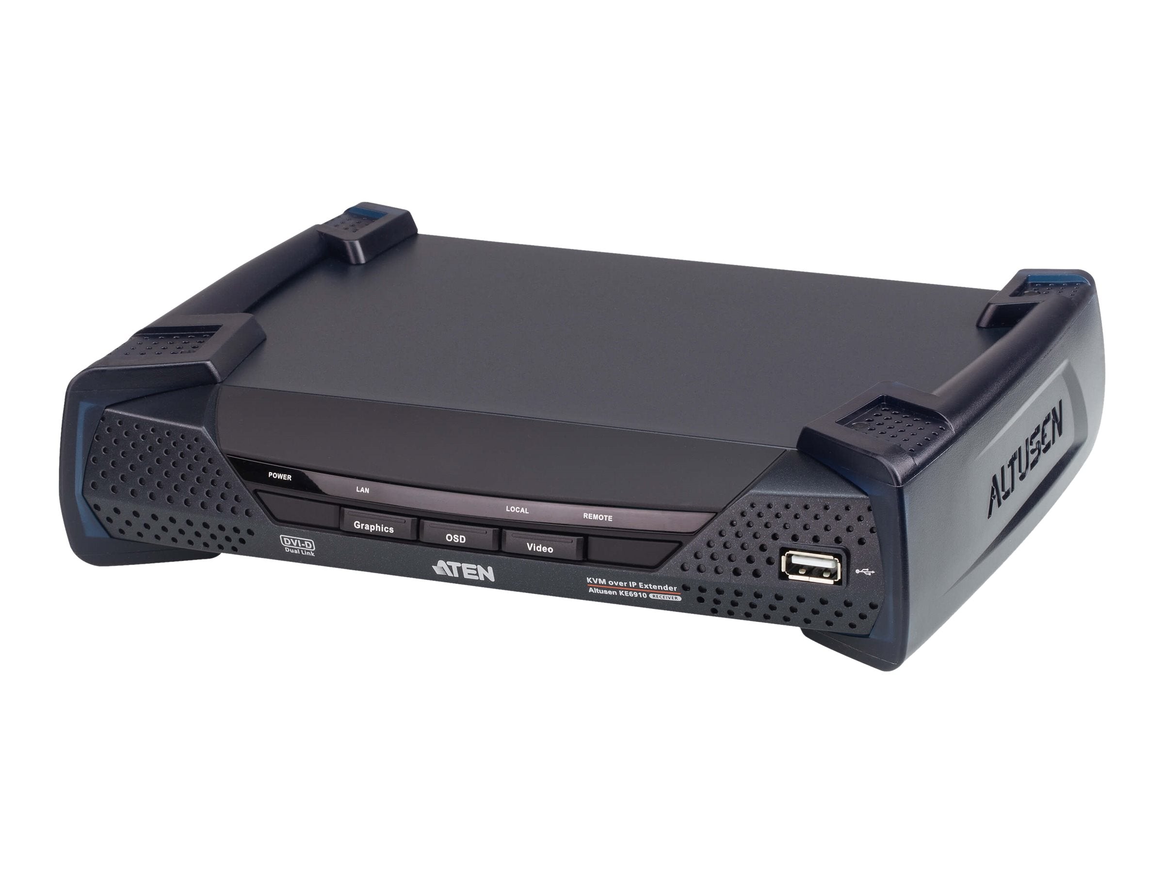 ATEN KE6910R DVI-D Dual Link KVM Over IP Extender Empfänger Vorderansicht