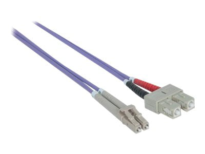 INTELLINET LWL Kabel LC/SC OM4 3m violett Duplex Multimode Detailansicht