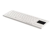 GETT Cleantype Xtra Touch Tastatur mit Touchpad USB Farbe weiss Layout DE