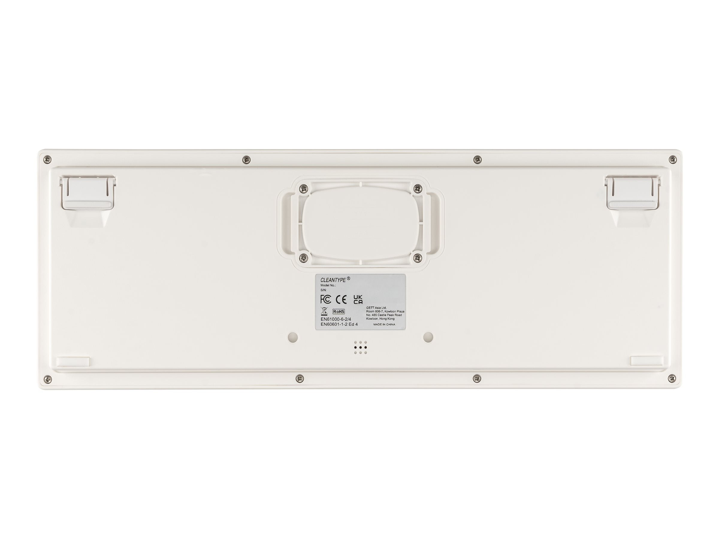 GETT Cleantype Xtra Touch WL kabellose Tastatur mit Touchpad Farbe weiss Layout DE