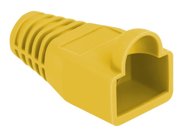 DELOCK Knickschutztülle RJ45 Stecker gelb Vorderansicht