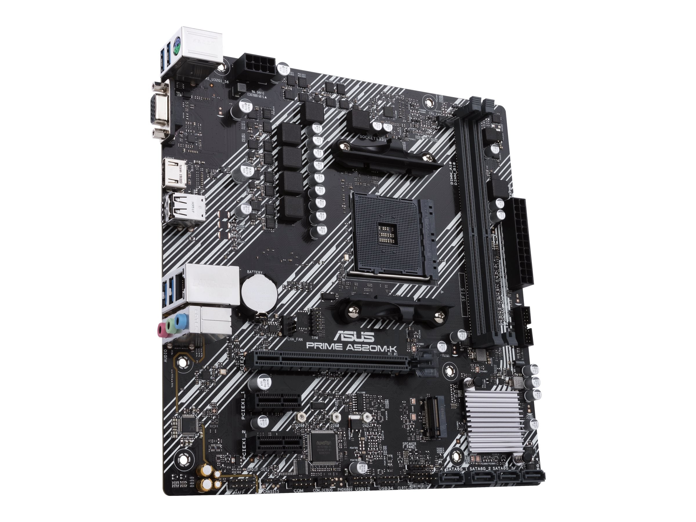 ASUS PRIME A520M-K Motherboard Anschlussmöglichkeiten