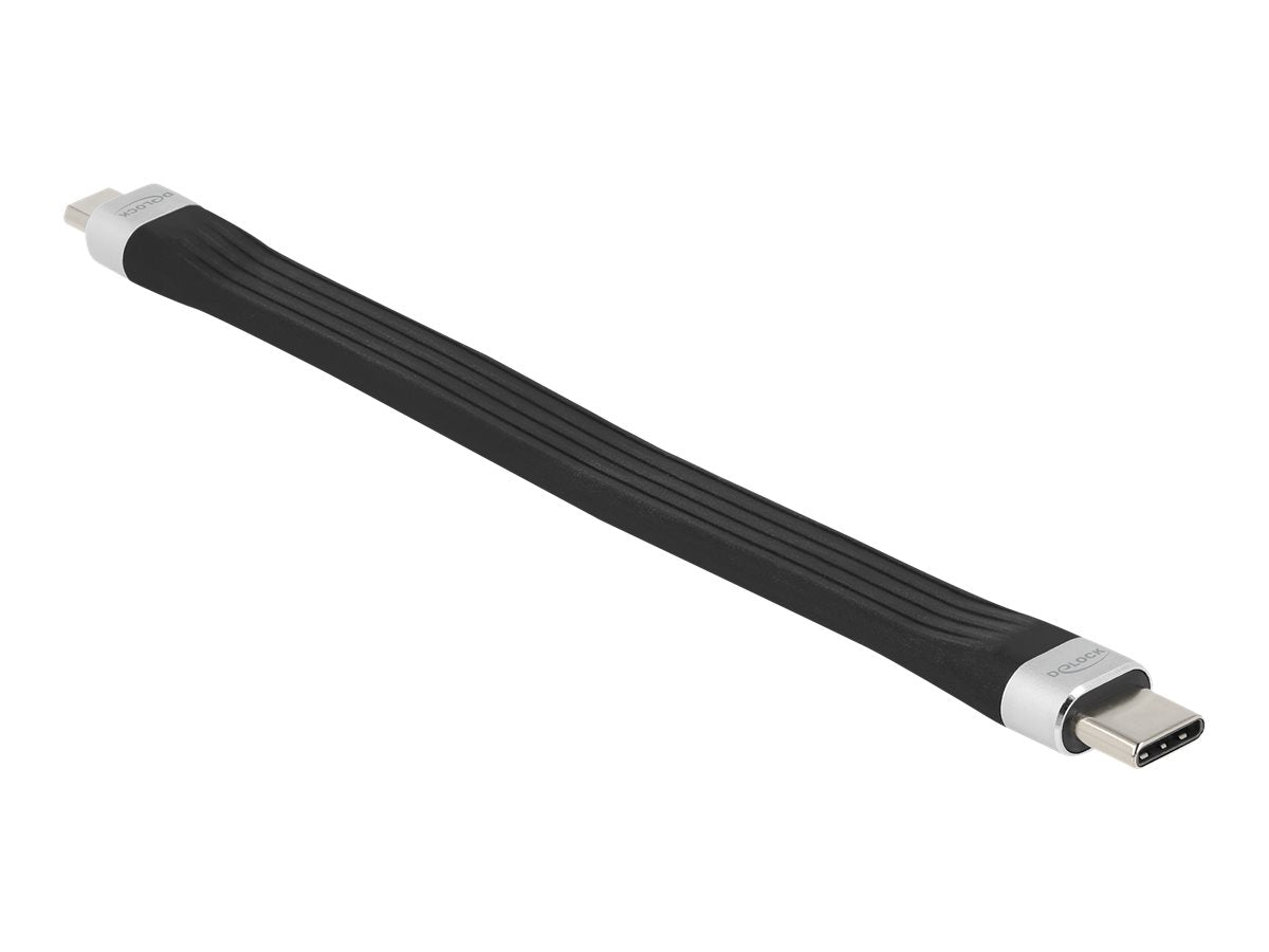 DELOCK USB 2.0 FPC Flachbandkabel USB Type-C zu USB Typ Micro-B 13,5 cm - Vorderansicht