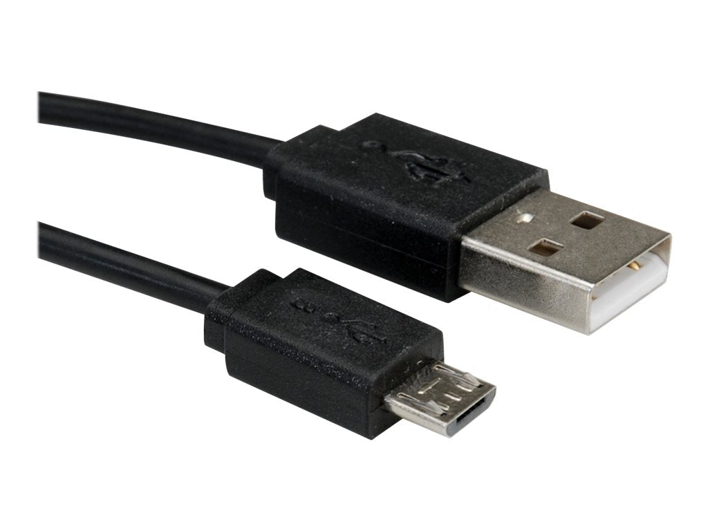ROLINE USB 2.0 Spiralkabel A - Micro B ST/ST 1m Anschlussansicht