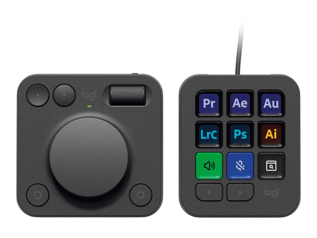 LOGITECH MX Creative Console Graphite - Vorderansicht