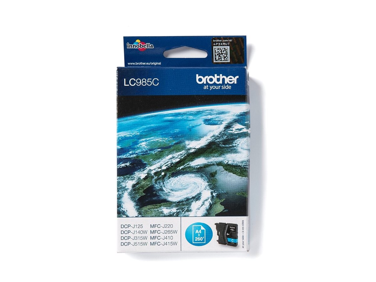 BROTHER LC-985 Tinte cyan Seitenansicht