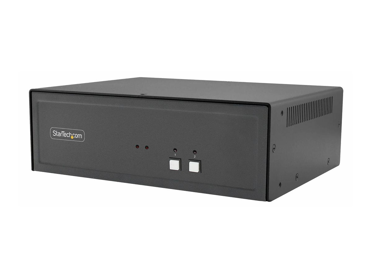 STARTECH.COM 2-Port Secure KVM Switch DisplayPort 4K 30Hz NIAP 4.0 Zertifizierter Desktop KVM Umschalter CAC Port