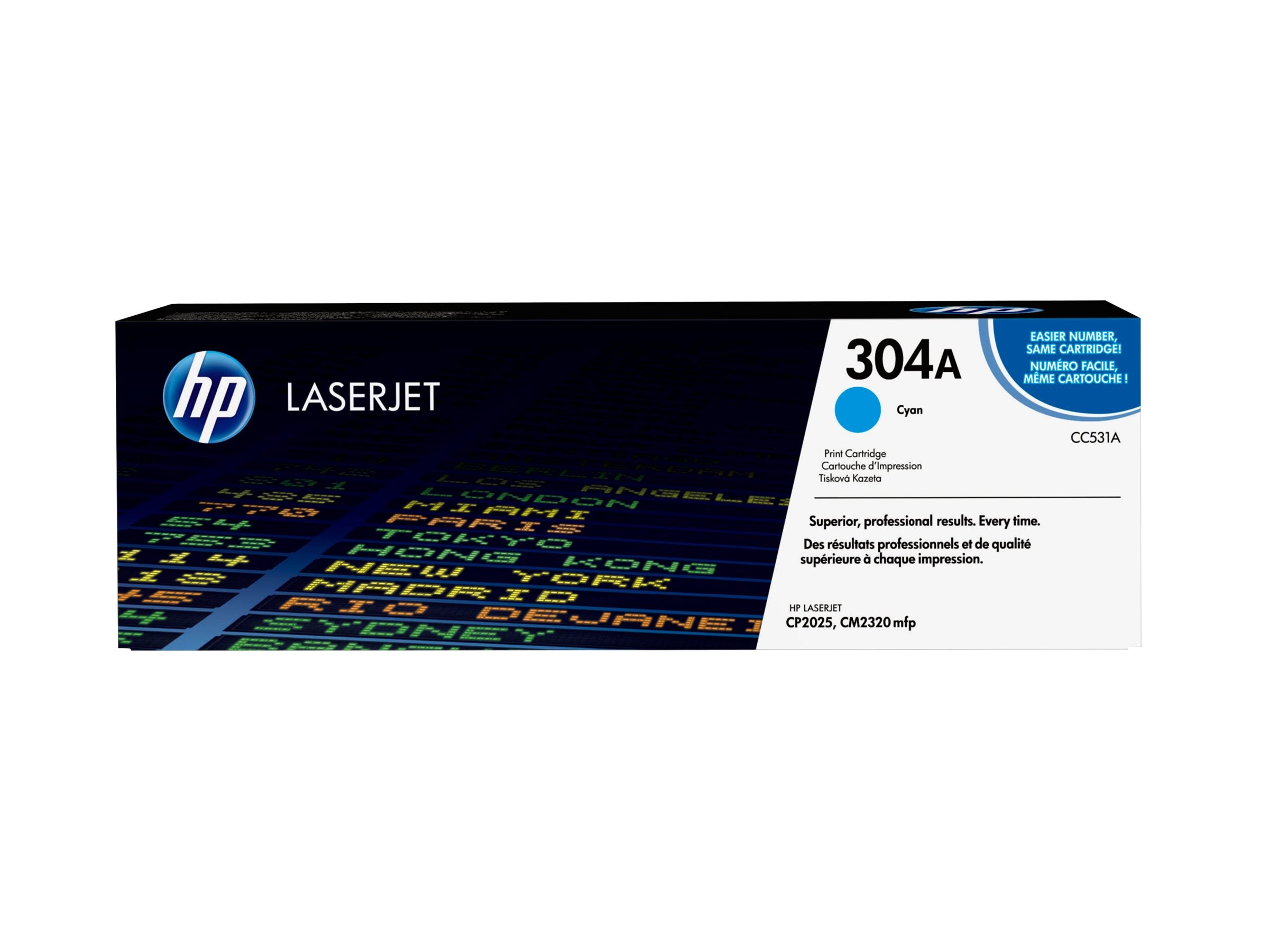 HP 304A Tonerpatrone CC531A cyan Detailansicht