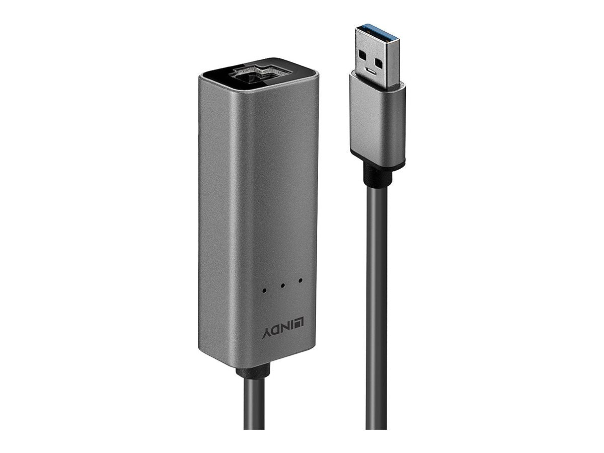 LINDY USB 3.0 auf 2.5G Ethernet Konverter Anschlussansicht