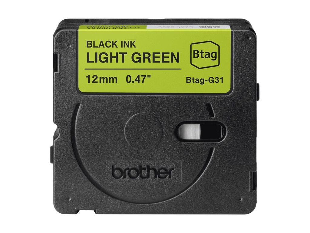 BROTHER BTAGG31 Tape Black on Light Green - Anwendung