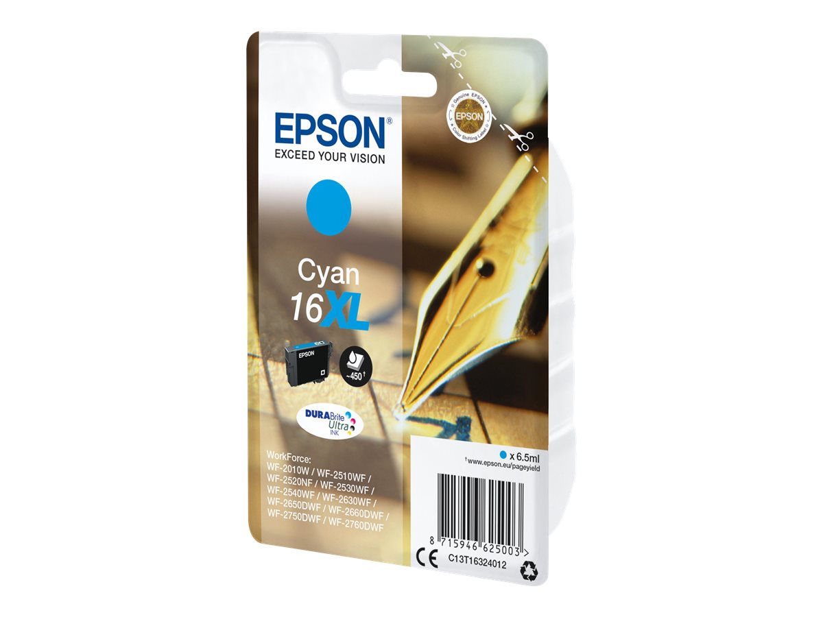 EPSON 1LB 16XL Tintenpatrone cyan Verpackung