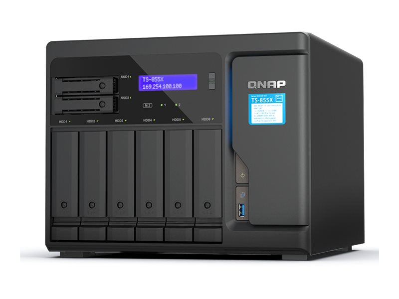 QNAP TS-855X-8G NAS-Server Vorderansicht