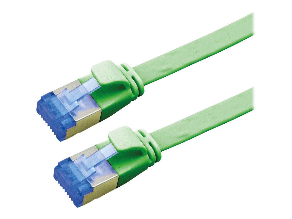 VALUE Patchkabel Kat.6A Class EA FTP extra-flach grün 2m - Vorderansicht
