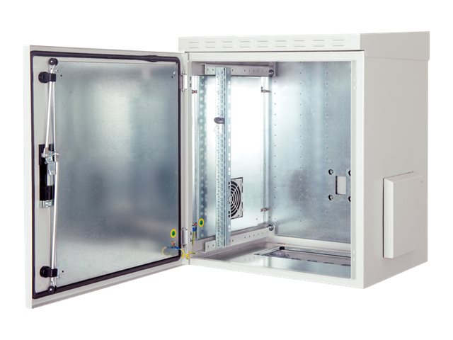 DIGITUS 20HE Wandgehäuse Outdoor IP55 Vorderansicht