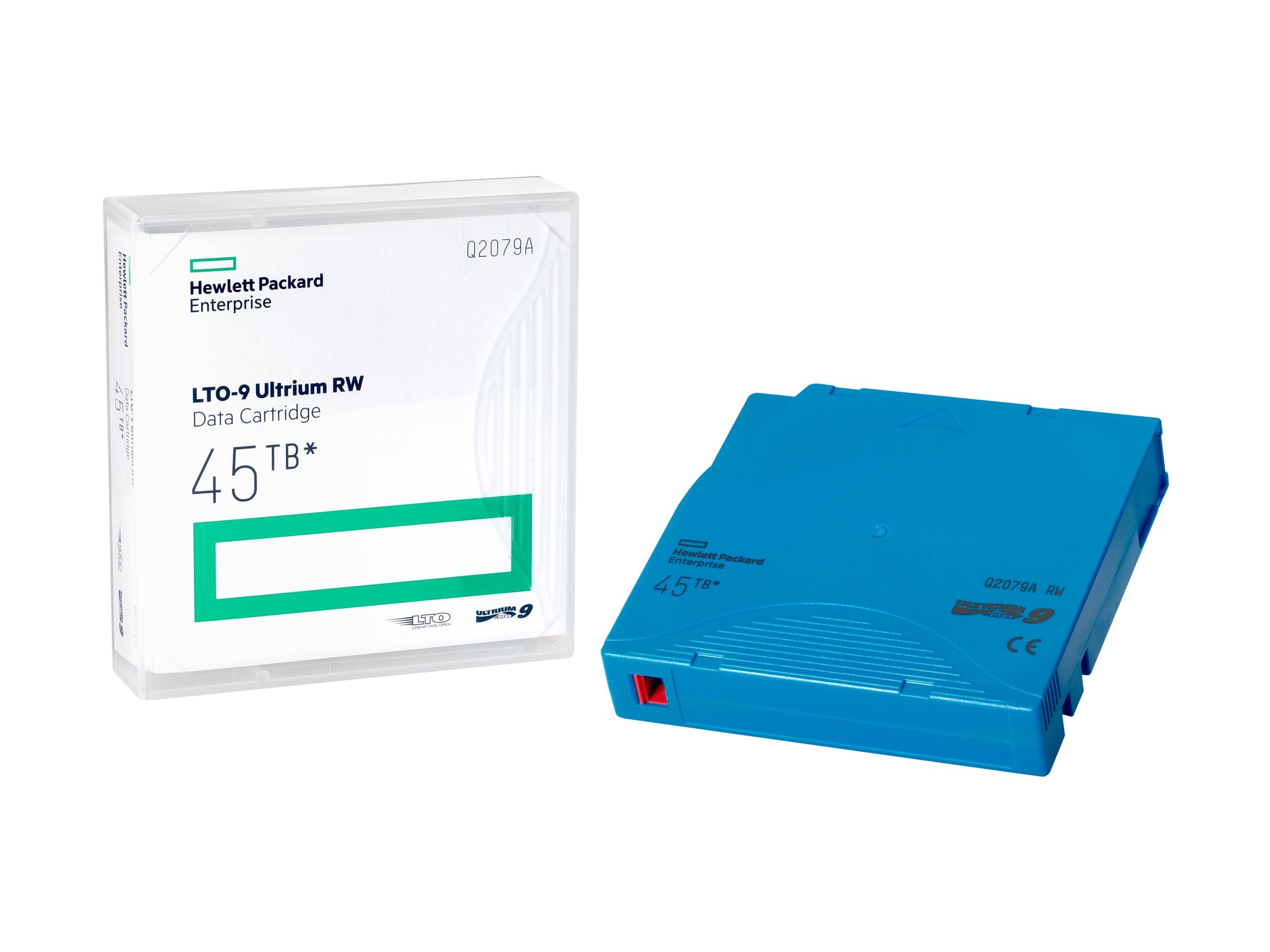 HPE LTO-9 Ultrium 45TB RW Data Cartridge Vorderansicht