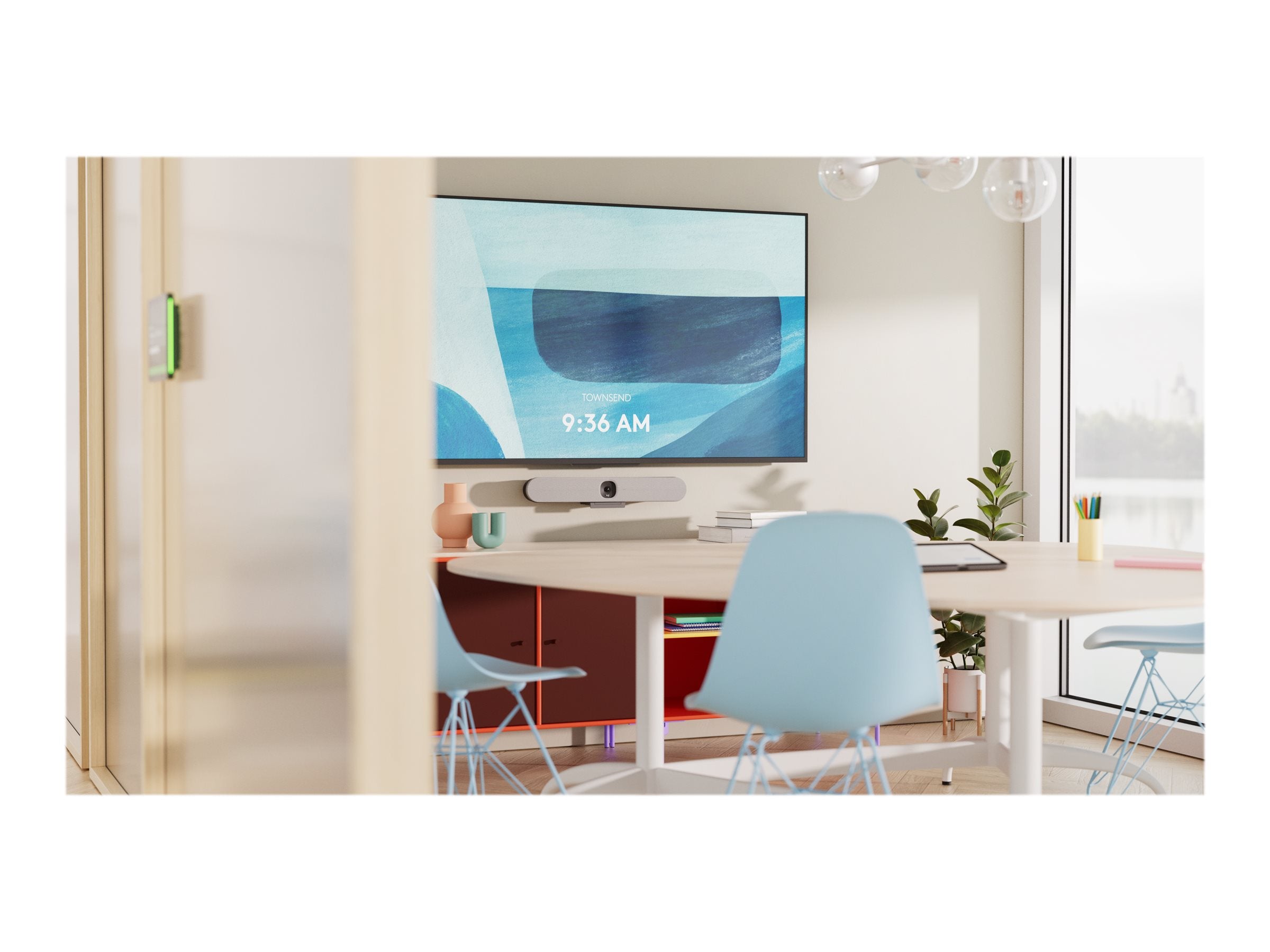 LOGITECH Video conferencing cover front off-white Vorderansicht