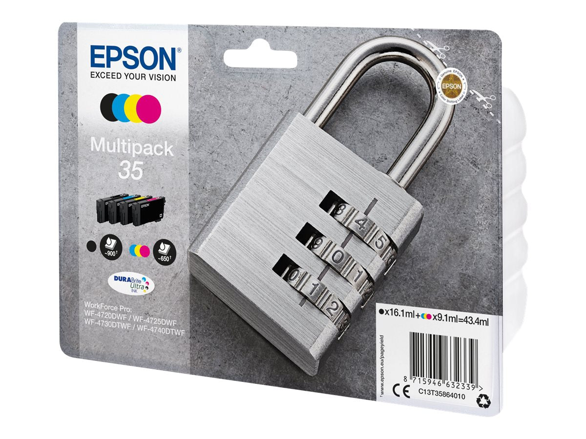 EPSON 2LB 35 Ink Multipack CMYK - Detailansicht der Tintenpatronen