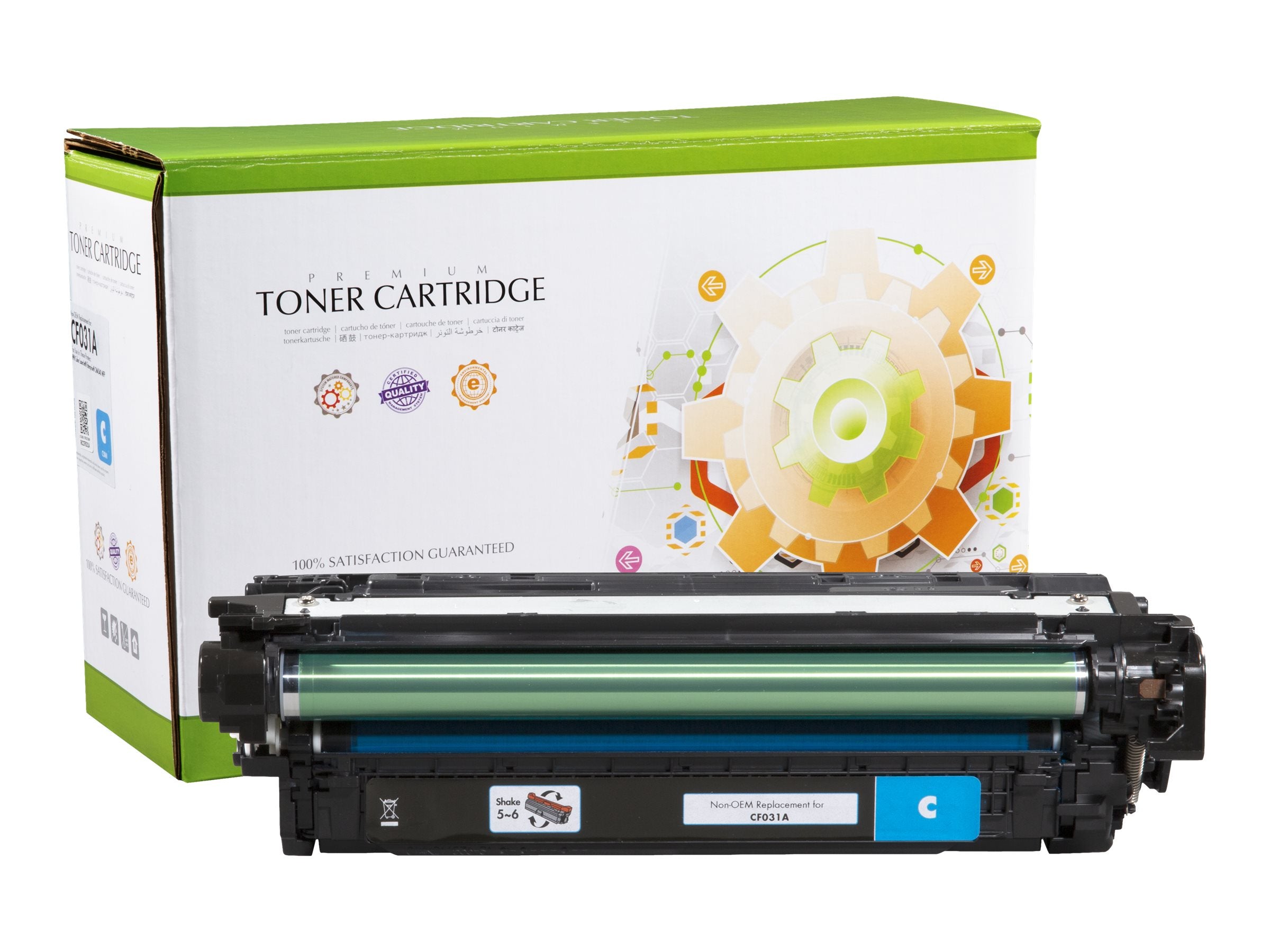 STATIC Tonerpatrone HP CF031A cyan - Vorderansicht