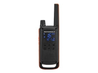 MOT Talkabout T82 Twin Pack HFG PMR446 IPx2 mit Display best. aus 2 Funkgeräte QA06884AA + 2 clip + 2 NiMh-Akku + 1 Micro USB Lader