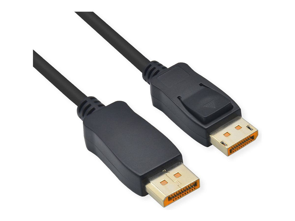 ROLINE DisplayPort Kabel v2.1 16K DP ST - ST schwarz 2m - Vorderansicht
