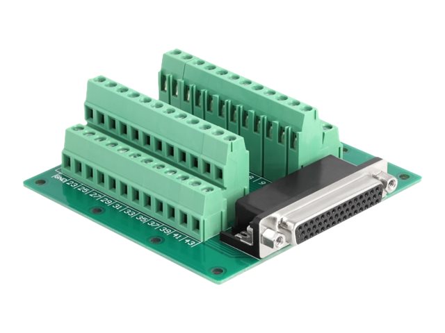 DELOCK D-Sub HD 44 Pin Buchse zu Terminalblock - Vorderansicht