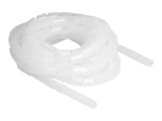 DELOCK Spiralschlauch flexibel 2m x10mm transparent - Vorderansicht