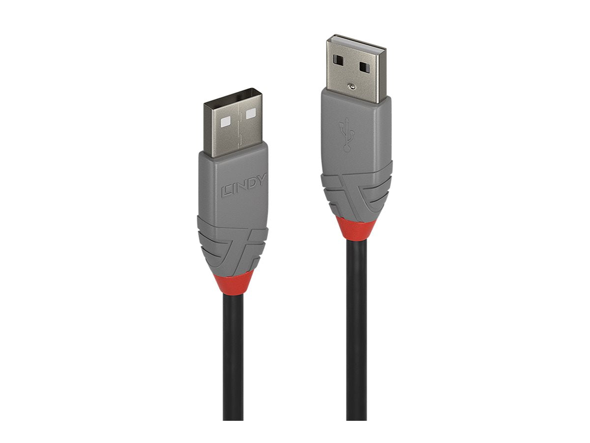 LINDY 1m USB 2.0 Typ A Kabel Anthra Line - Vorderansicht