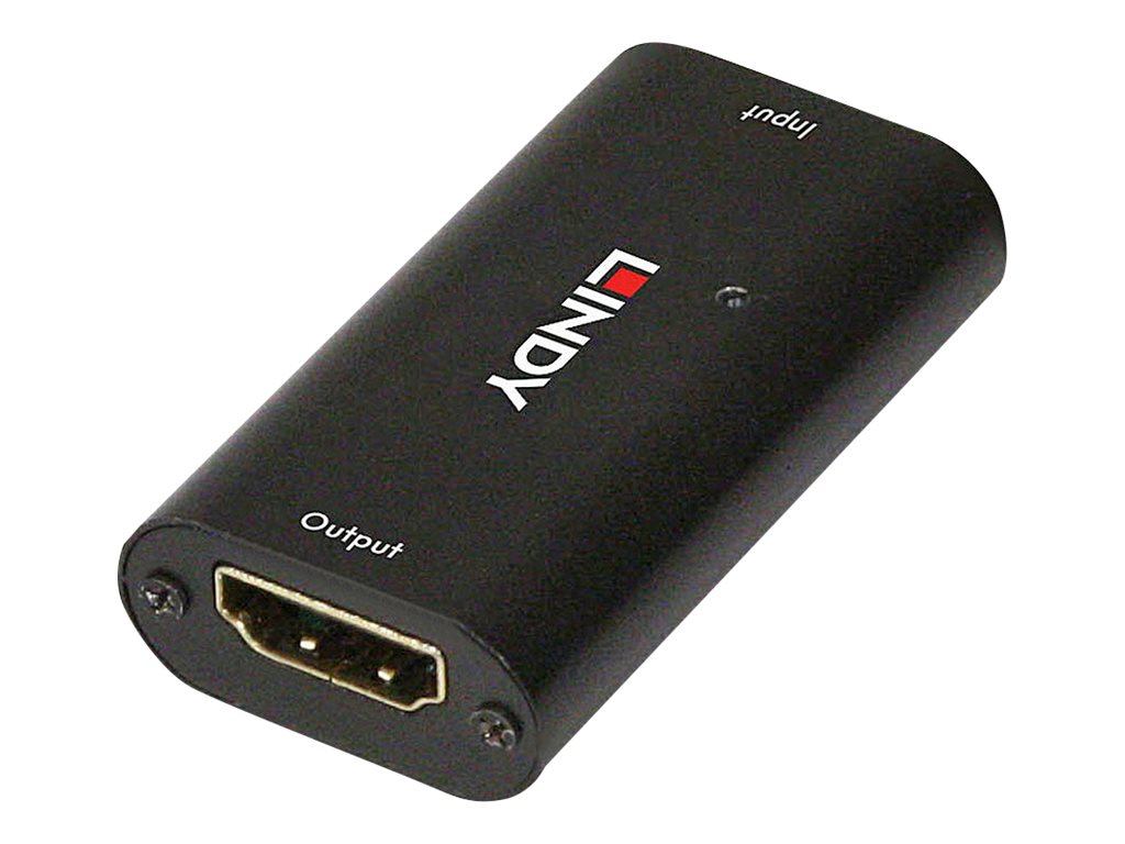LINDY HDMI 2.0 18G UHD/HDR Repeater Extender Seitenansicht