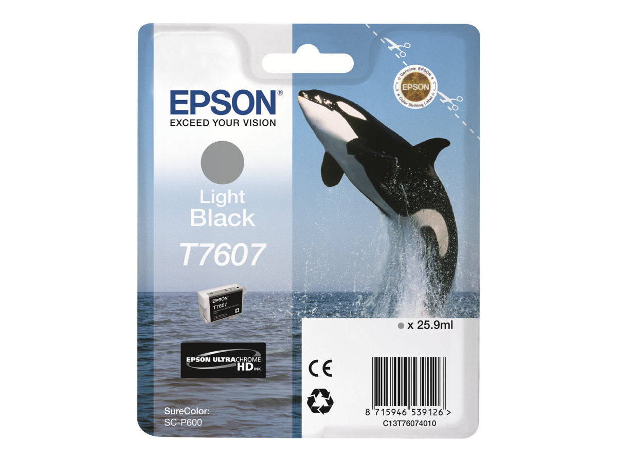 EPSON T7607 Tintenpatrone light black Verpackung