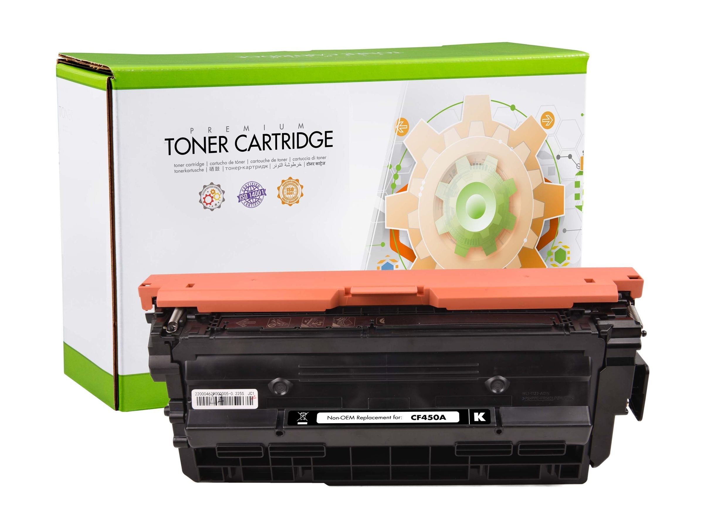 STATIC Tonerpatrone HP CF450A schwarz remanufactured Vorderansicht