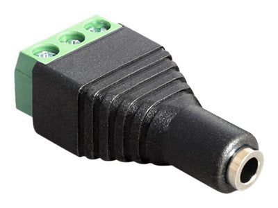 DELOCK Adapter Klinke Buchse 3,5mm > Terminalblock 3 Pin - Vorderansicht