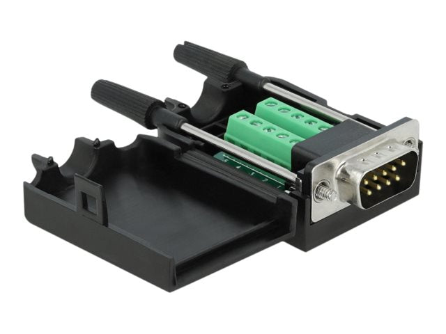 DELOCK Adapter Sub-D 9 Pin Stecker Anschlussansicht