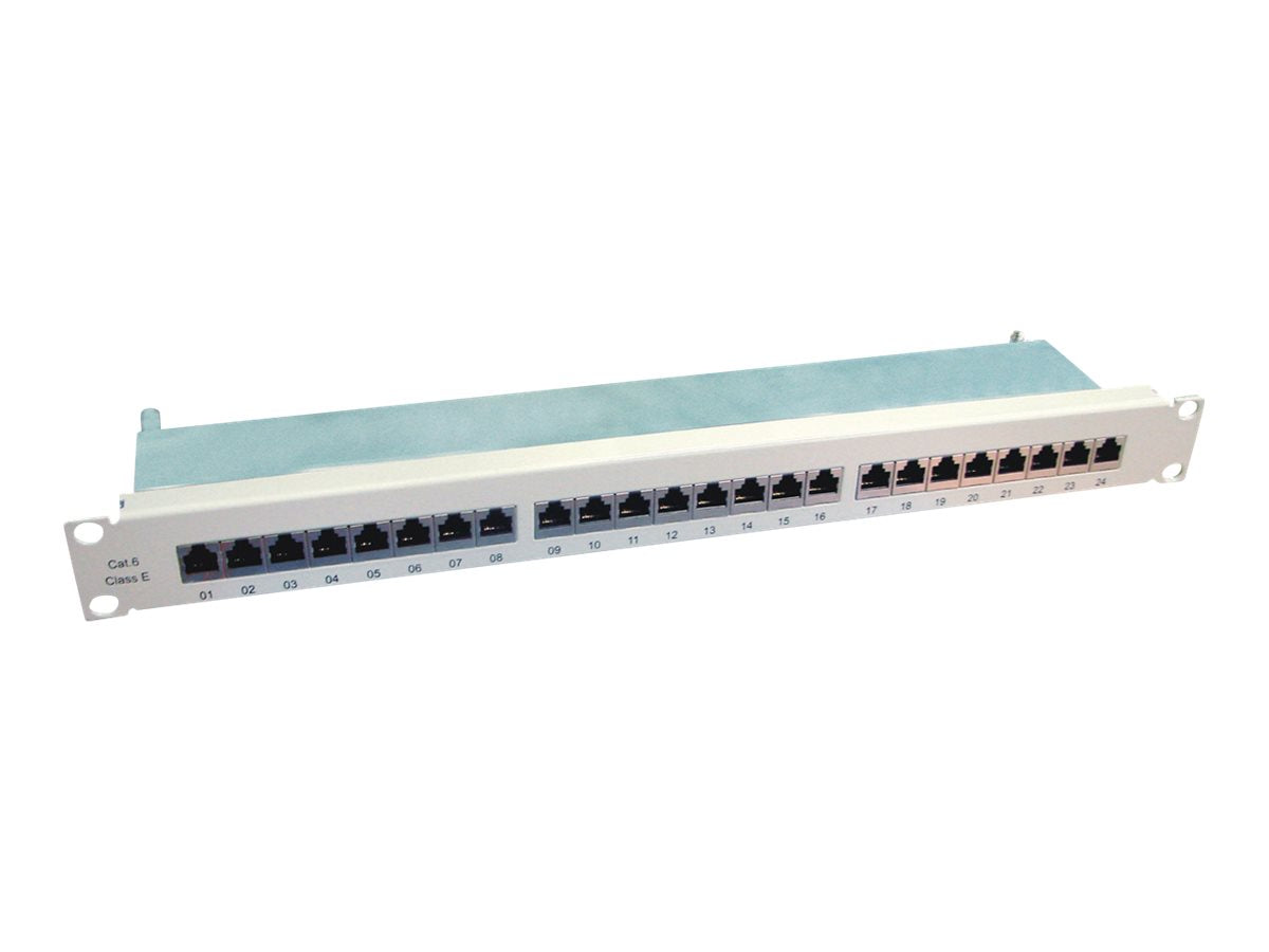 VALUE Kat.6 Class E 48,26cm 19Zoll-Patchpanel Vorderansicht