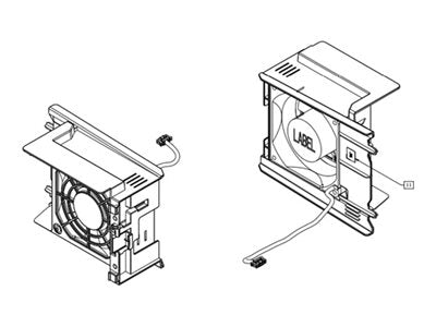 DELL PowerEdge T360 Standard Fan Vorderansicht