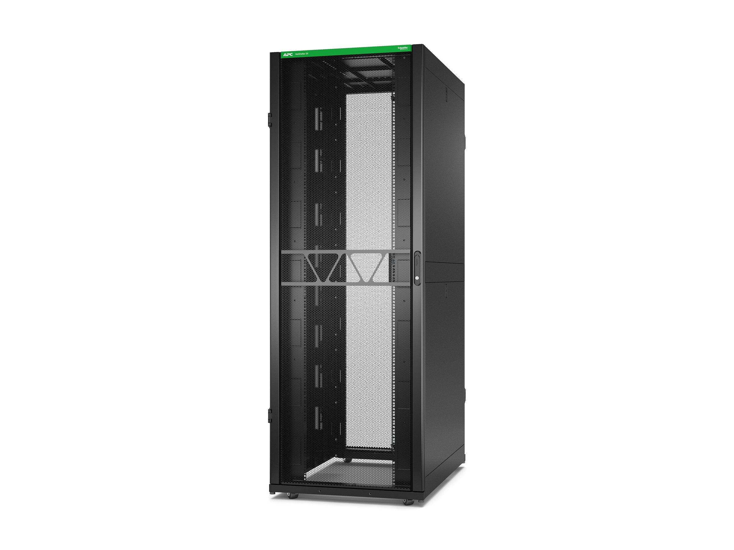 Vorderansicht des APC NetShelter SX Gen 2 Rack cabinets