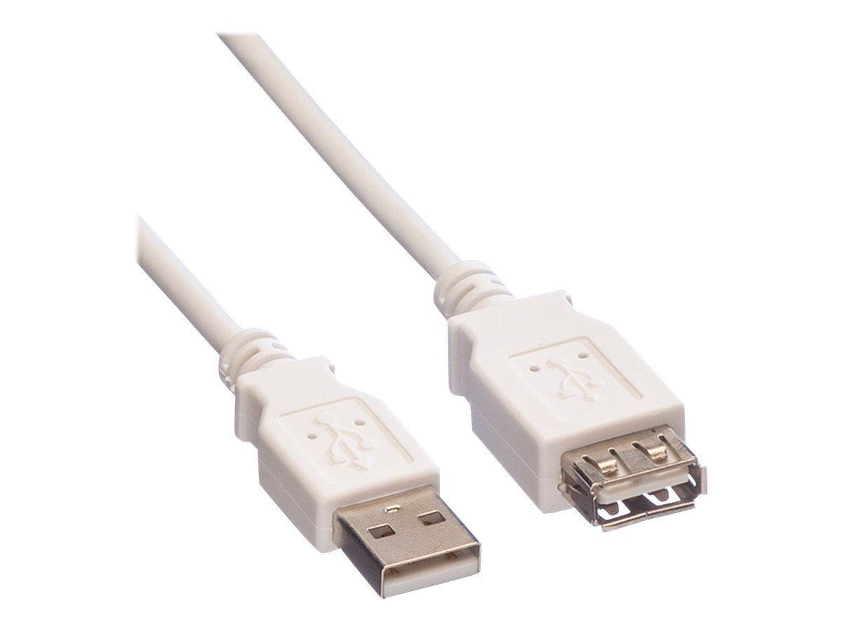 VALUE USB 2.0 Kabel Typ A-A ST/BU weiss 0,8m - Detailansicht