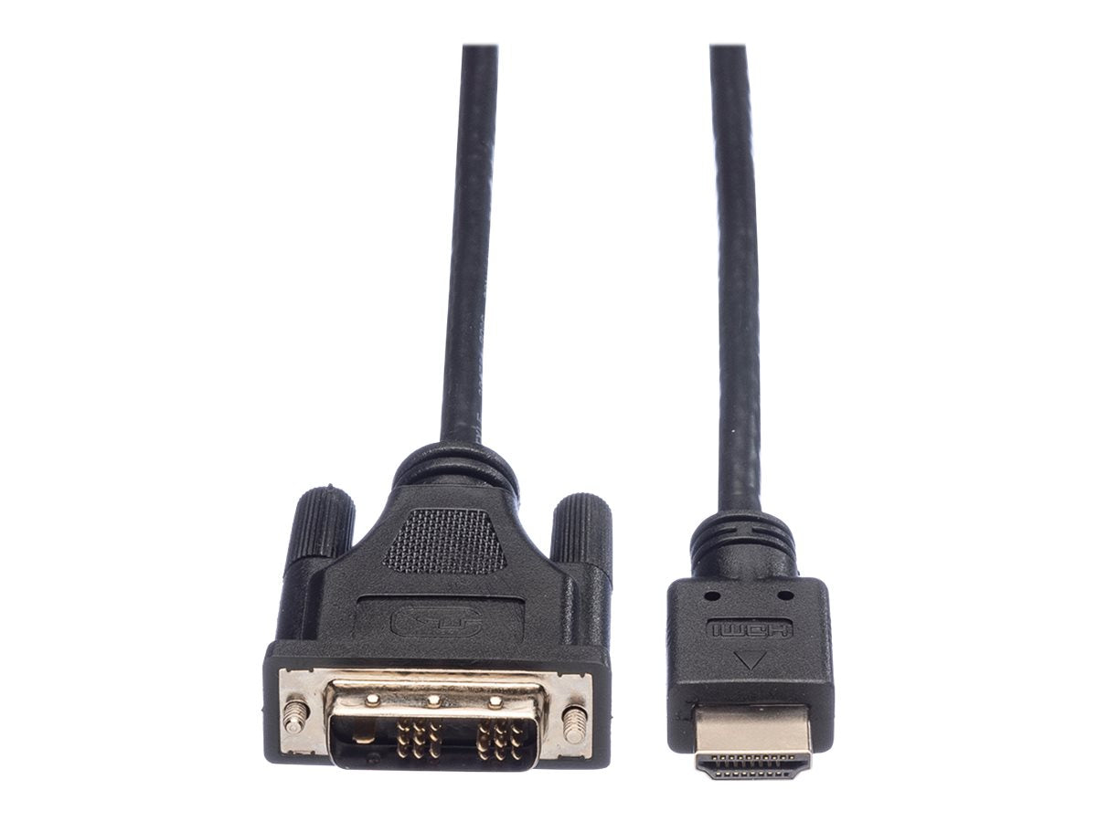 ROLINE Kabel DVI 18+1 ST - HDMI ST schwarz 1m Verpackung