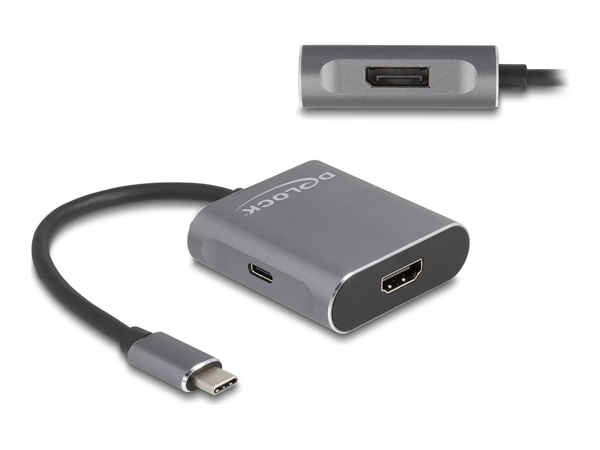 DELOCK USB Type-C Splitter DP Alt Mode Vorderansicht