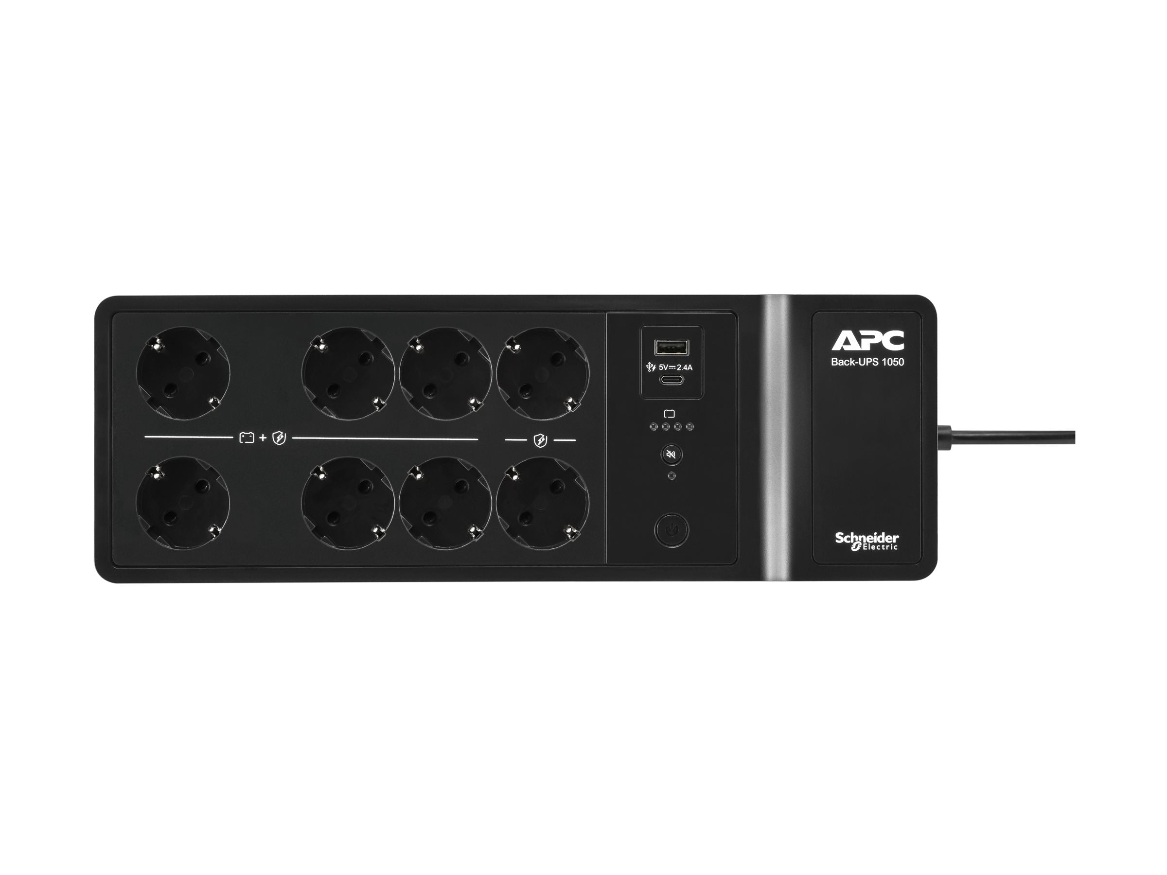 APC Back-UPS UPS wandmontierbar 600W 1050VA Vorderansicht