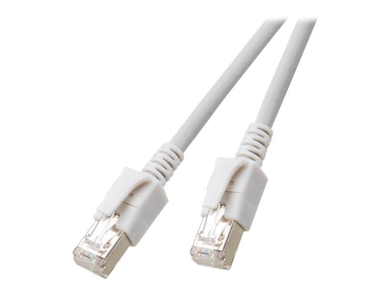 EFB RJ45 Patchkabel S/FTP Cat.6A VC LED 2m grau - Vorderansicht