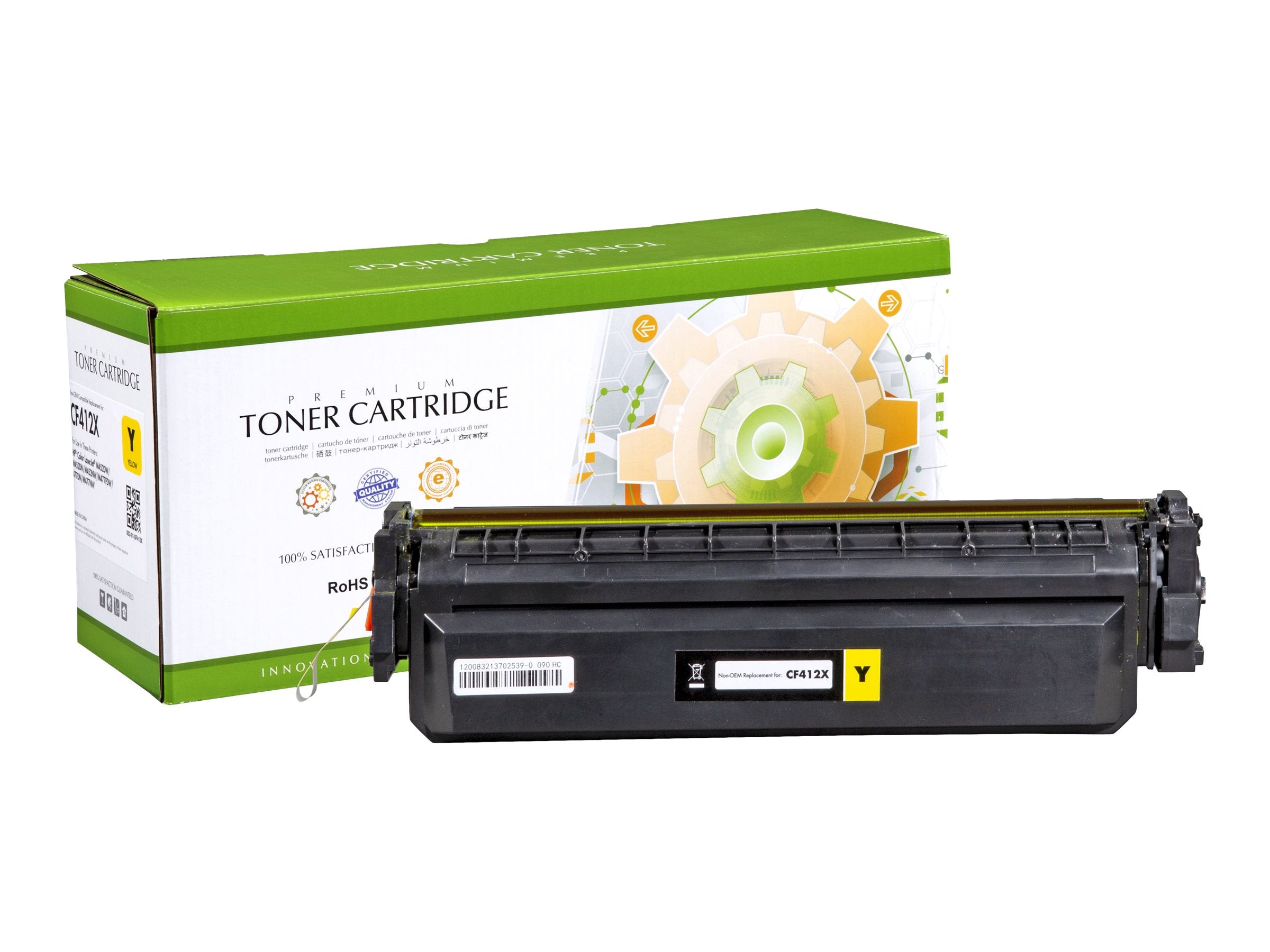 STATIC Tonerpatrone HP CF412X gelb - Vorderansicht