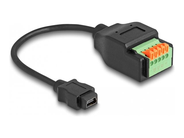 DELOCK USB 2.0 Kabel Typ Mini-B Buchse zu Terminalblock Adapter Vorderansicht