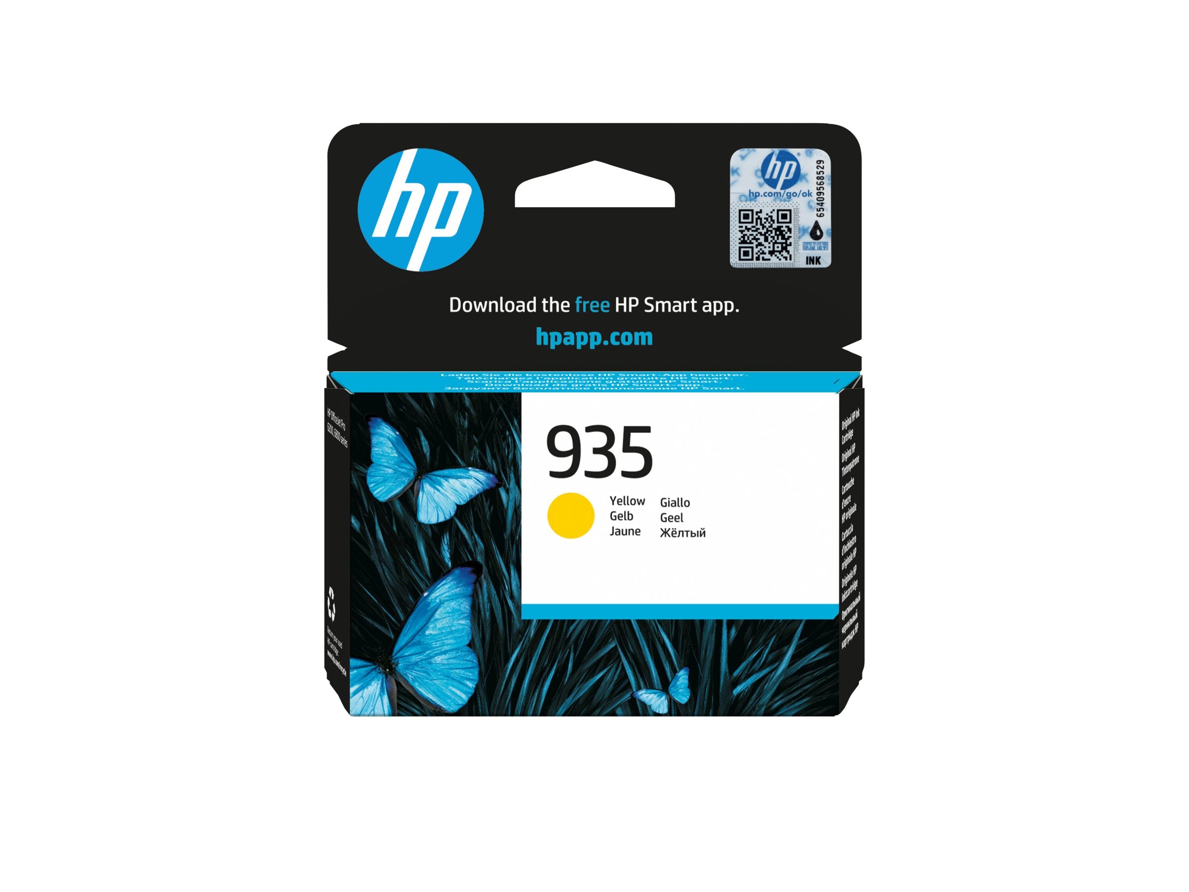 HP 935 Original Tinte gelb Vorderansicht
