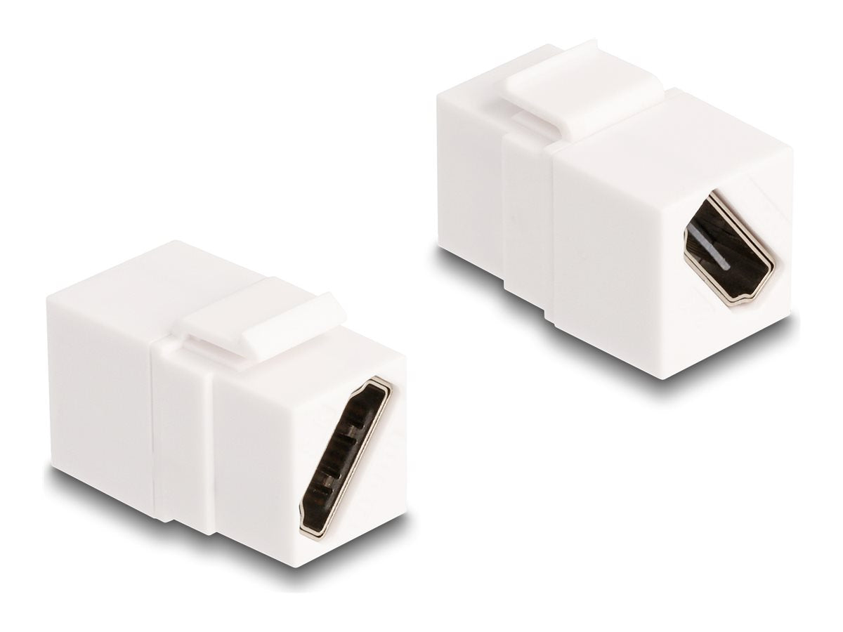 DELOCK Keystone Modul HDMI Buchse zu Buchse diagonal 8K 60 Hz - Vorderansicht