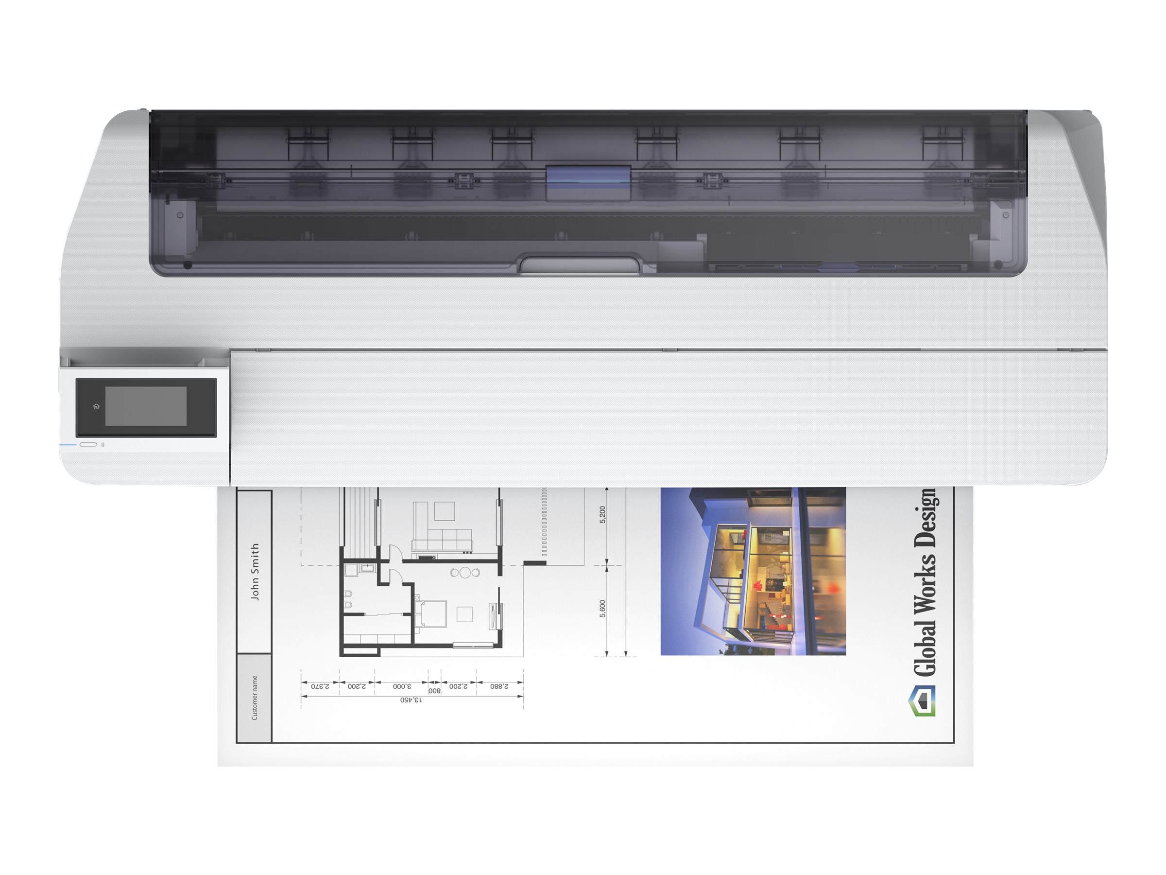 EPSON SureColor SC-T5100N Großformatdrucker Seitenansicht