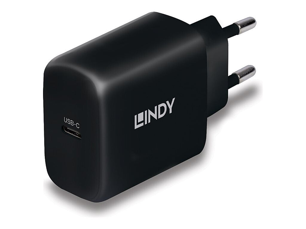 LINDY 65W USB Type C GaN Charger seitliche Ansicht