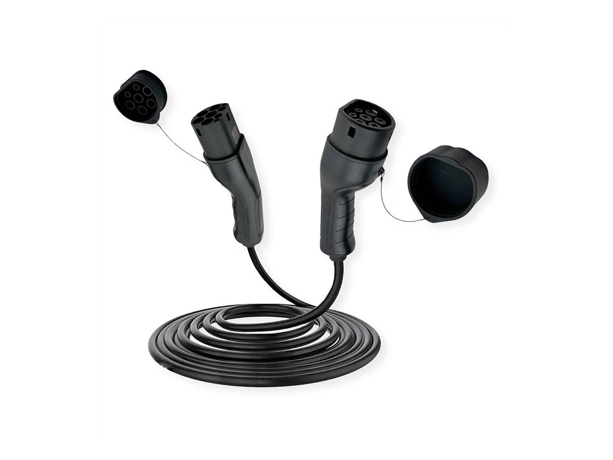 ROLING E-Auto Ladekabel Typ2 3-phasig 480VAC 32 A 22 kW 7,5m - Detailansicht Stecker